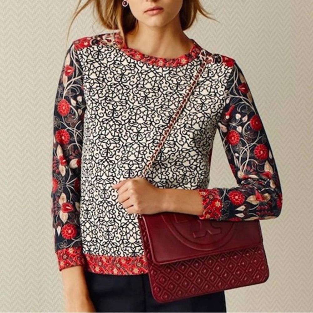 Tory Burch Ronnie Floral Sweatshirt